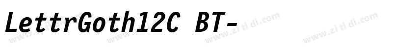 LettrGoth12C BT字体转换